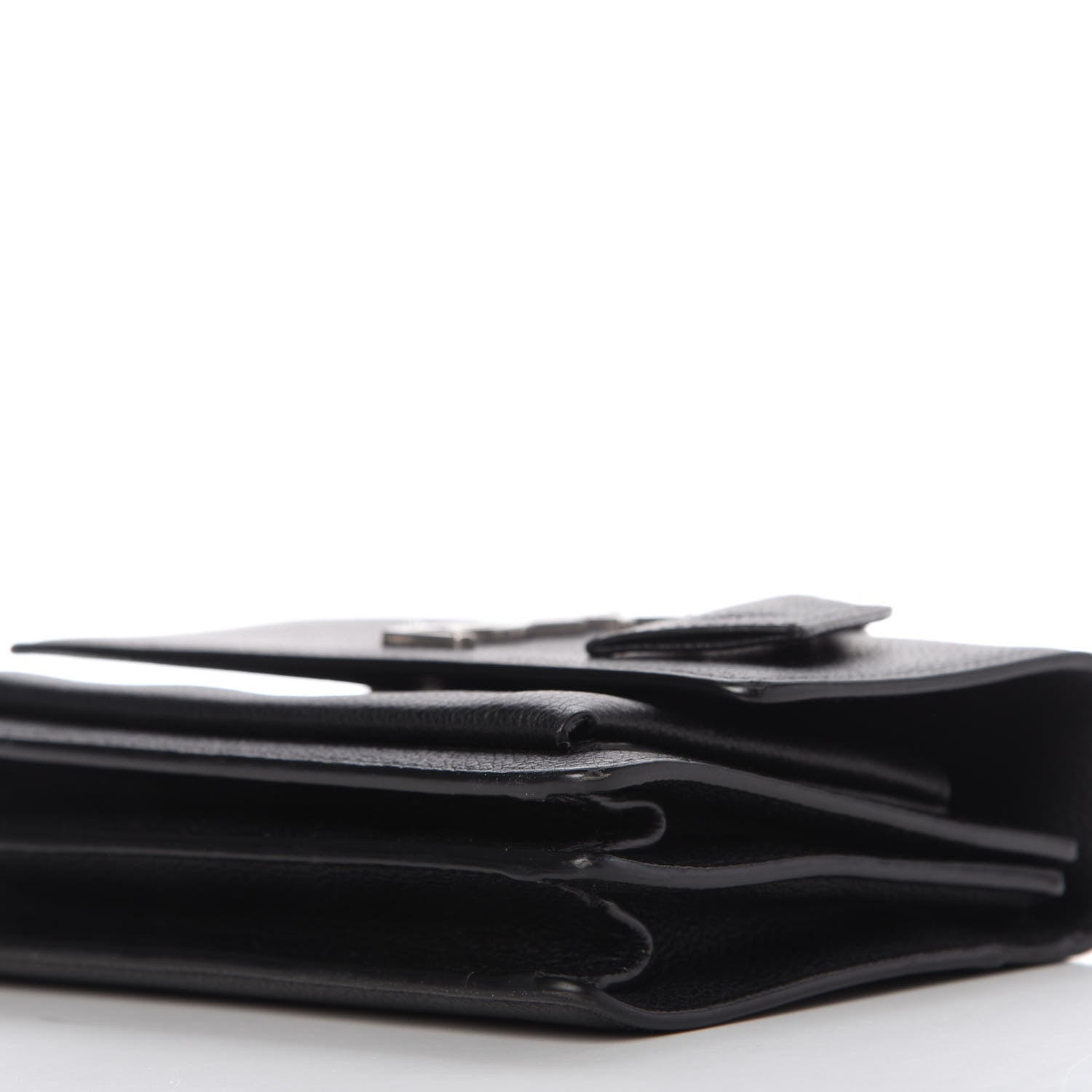Saint Laurent Grained Calfskin Small Monogram Sunset Black 7 of 10
