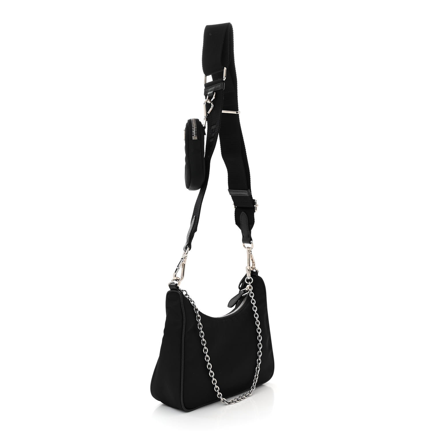Prada Nylon Re-Edition 2005 Shoulder Bag Black 3 of 12