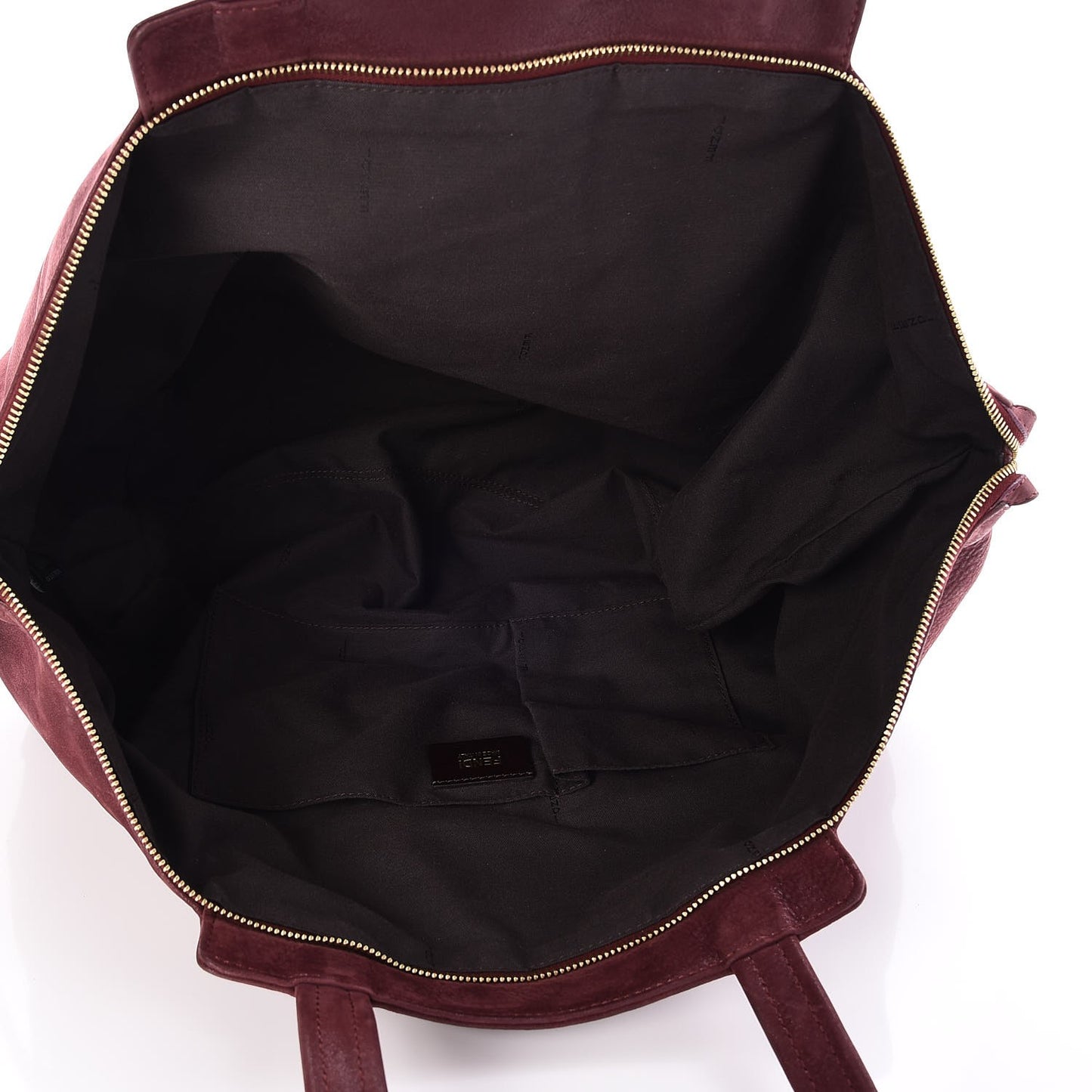 Metallic Nubuck Medium Chains Tote Rosso Scuro
