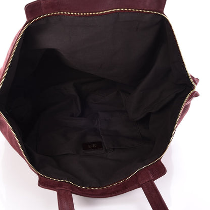 Fendi Metallic Nubuck Medium Chains Tote Rosso Scuro 5 of 7