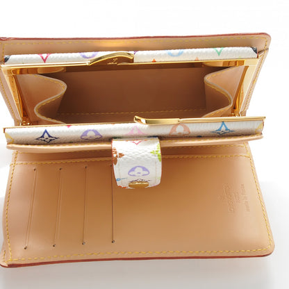 Louis Vuitton Monogram Multicolor French Purse Wallet White 5 of 6