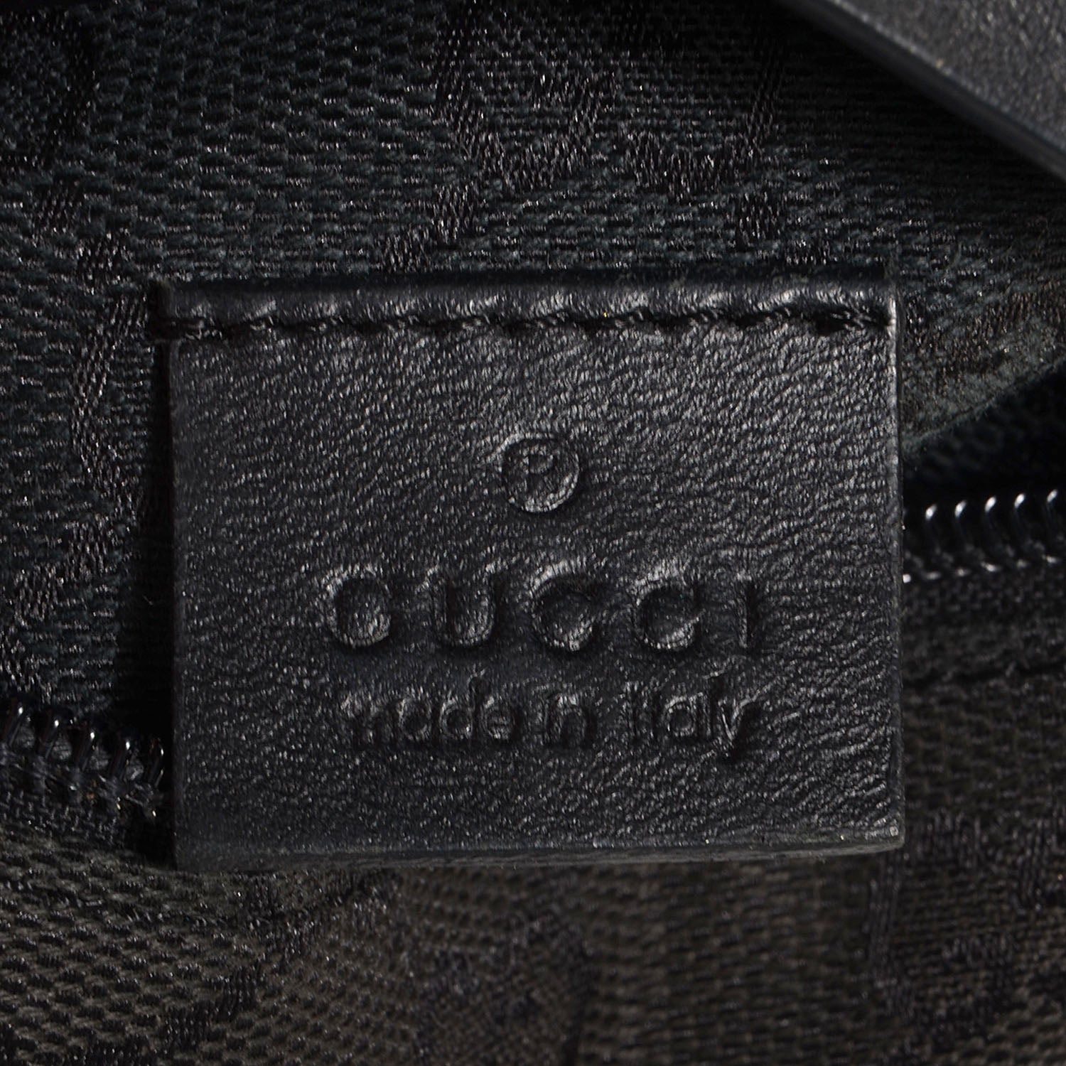 Gucci Monogram Belt Bag Black 6 of 7