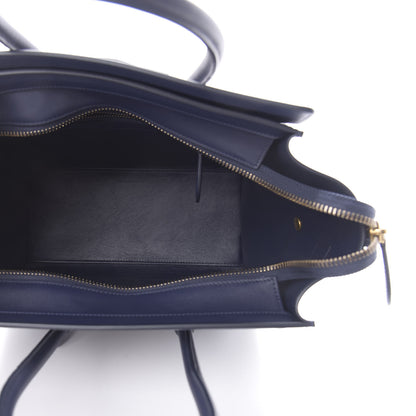 Celine Smooth Calfskin Micro Luggage Ink 4 of 10