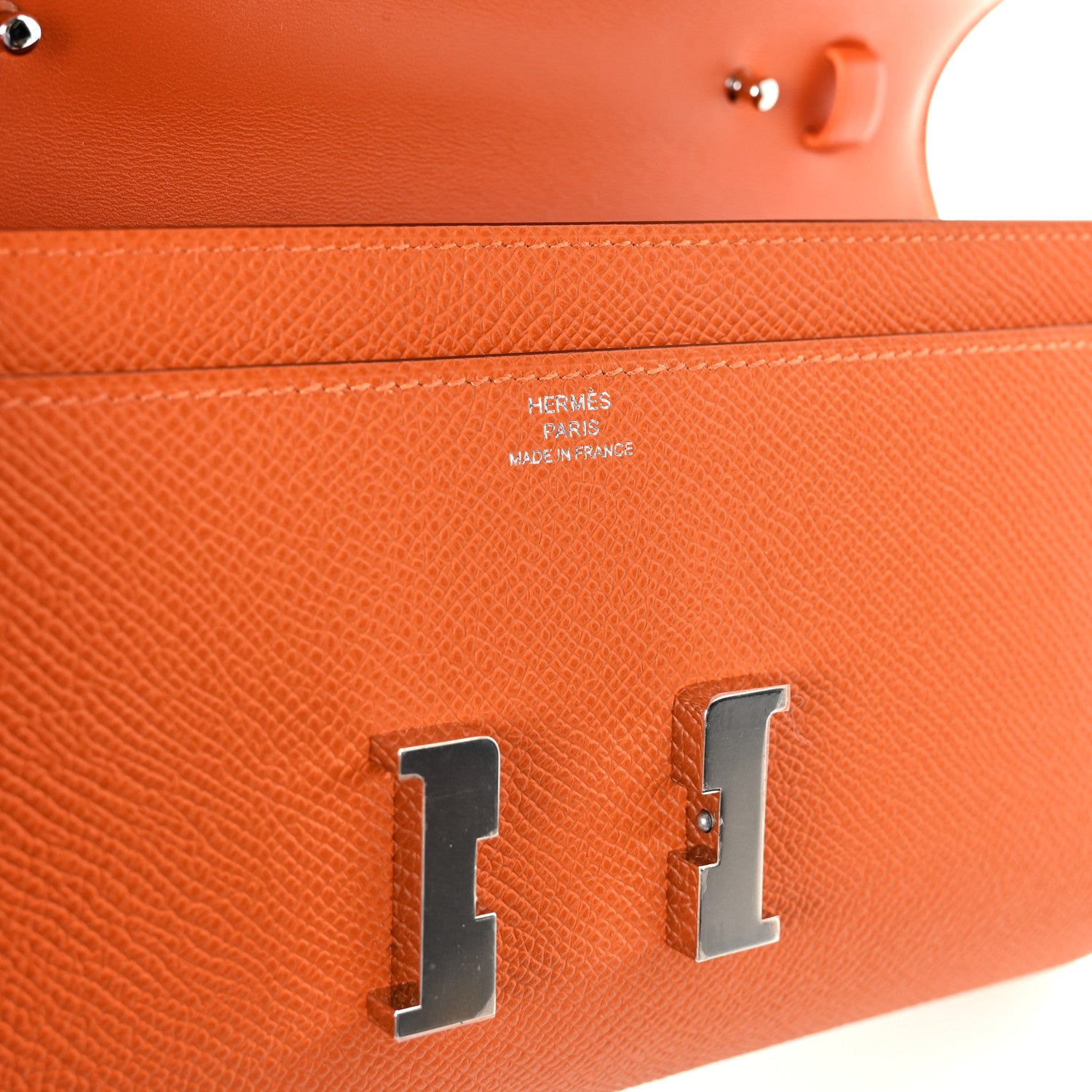 Hermes Epsom Constance Long Wallet To Go Wallet Orange 6 of 10