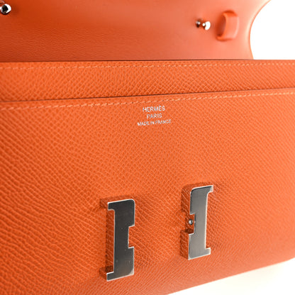 Hermes Epsom Constance Long Wallet To Go Wallet Orange 6 of 10