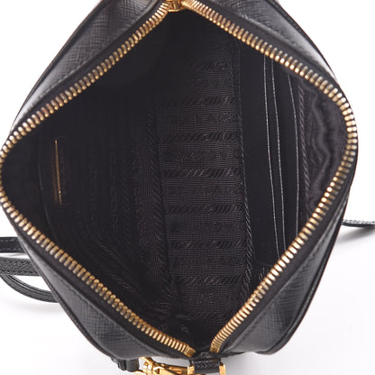 Prada Saffiano Lux Small Camera Crossbody Bag Black 7 of 11