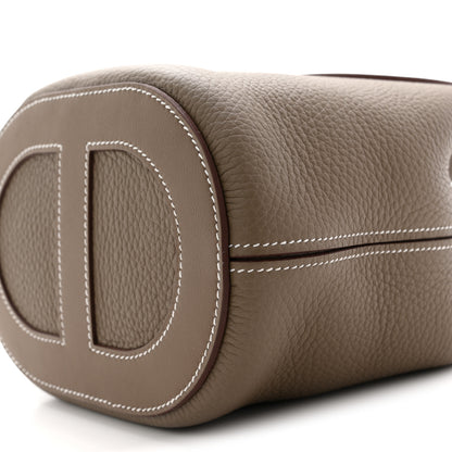 Hermes Taurillon Clemence Swift In-The-Loop 18 Bag Etoupe 18 of 23