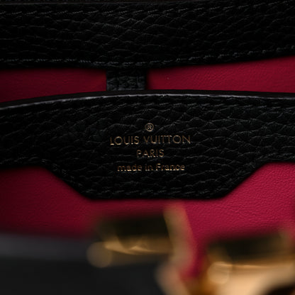Louis Vuitton Taurillon Capucines BB Black Fuchsia 6 of 9