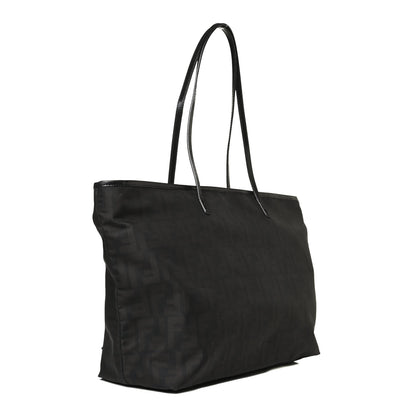 Fendi Nylon Zucca Medium Roll Tote Tobacco 3 of 22