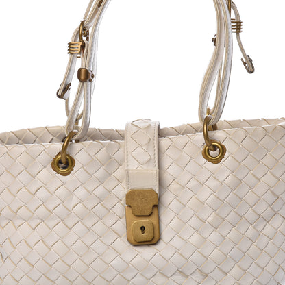 Bottega Veneta Nappa Intrecciato Small Capri Tote White 13 of 13