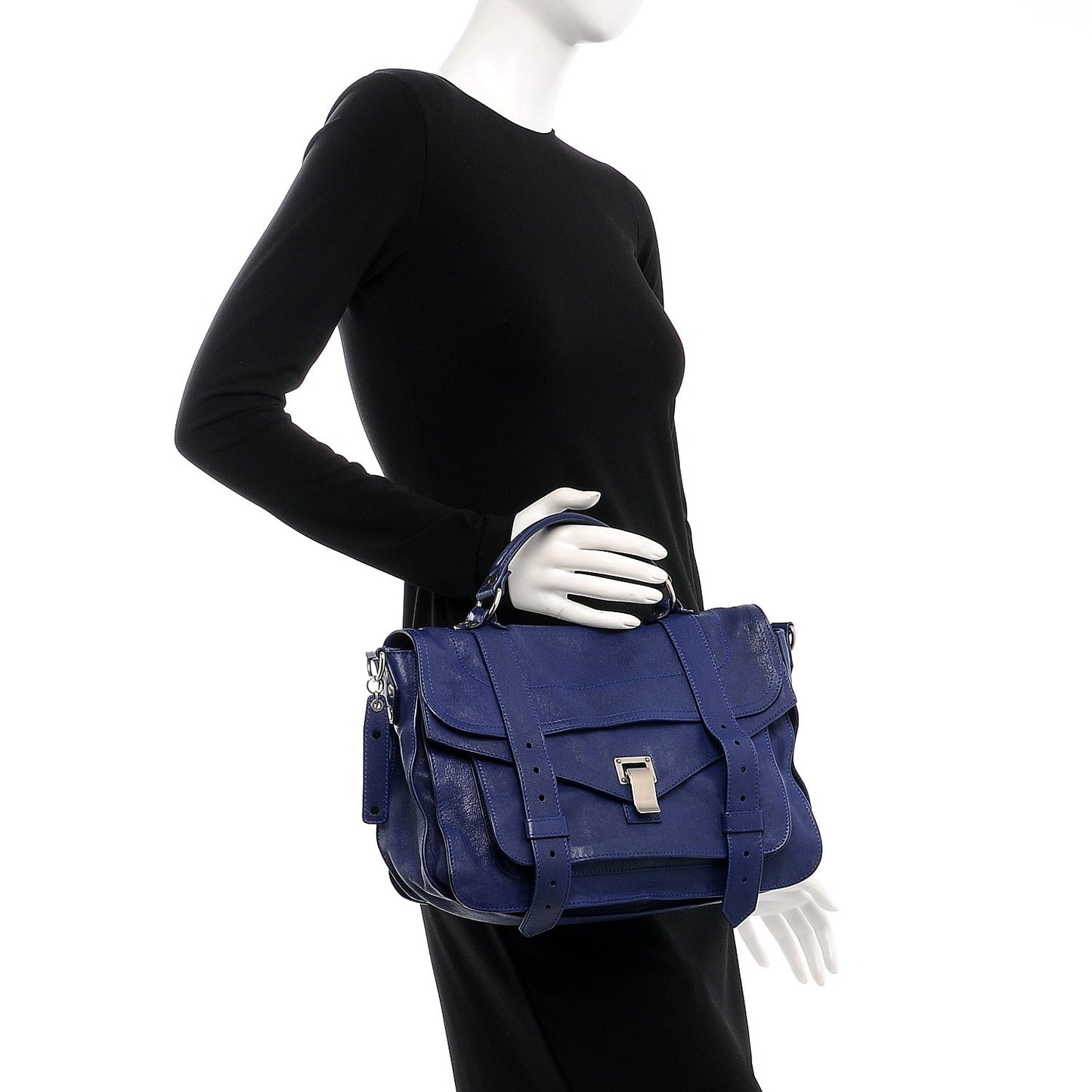 Lambskin Medium PS1 Satchel Cobalt Blue
