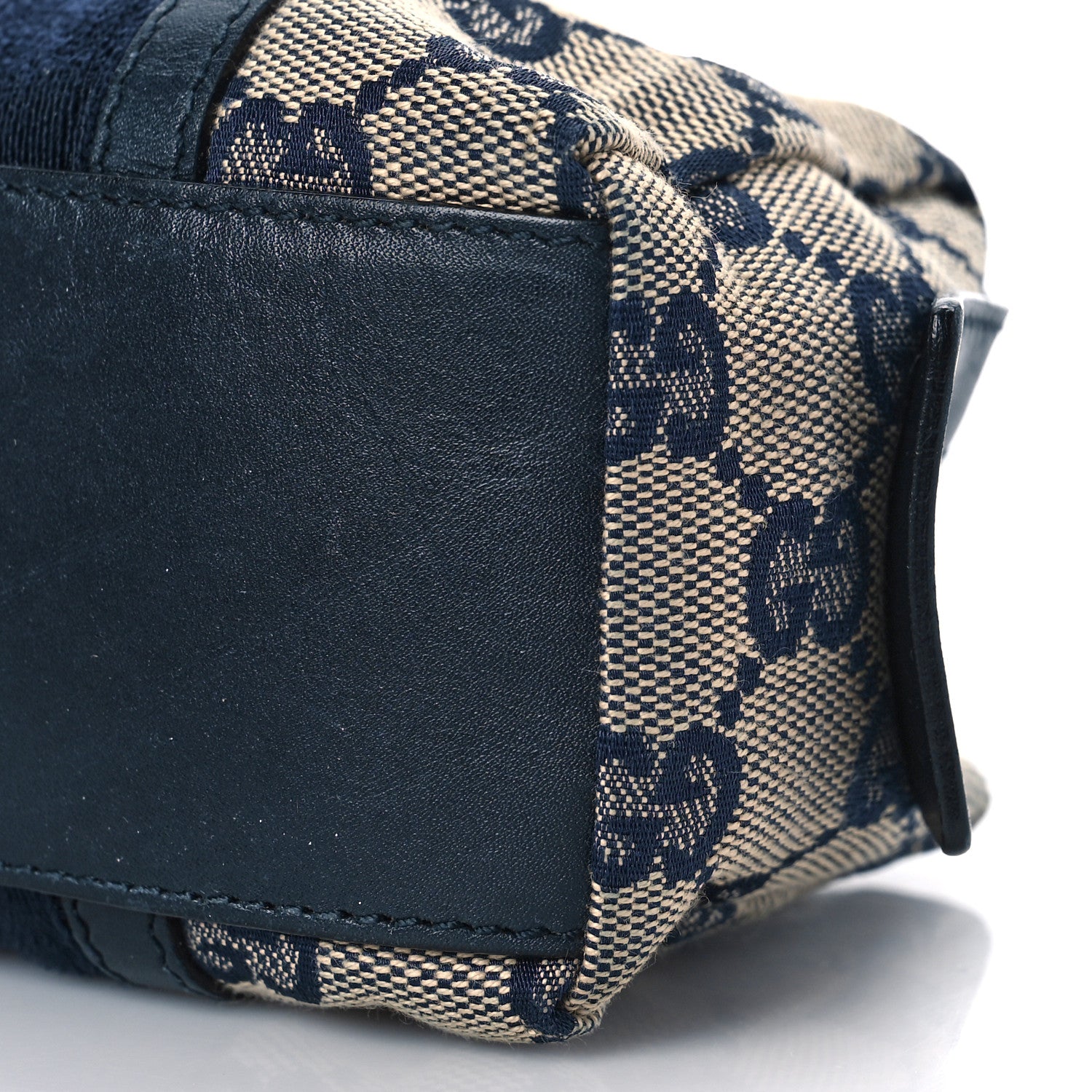 Gucci Monogram Web Small Cosmetic Case Navy 9 of 10