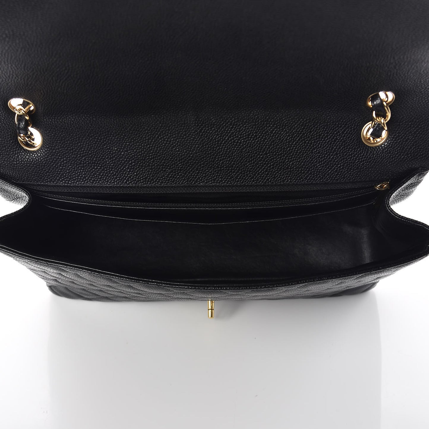 Caviar Quilted Maxi Single Flap Black
