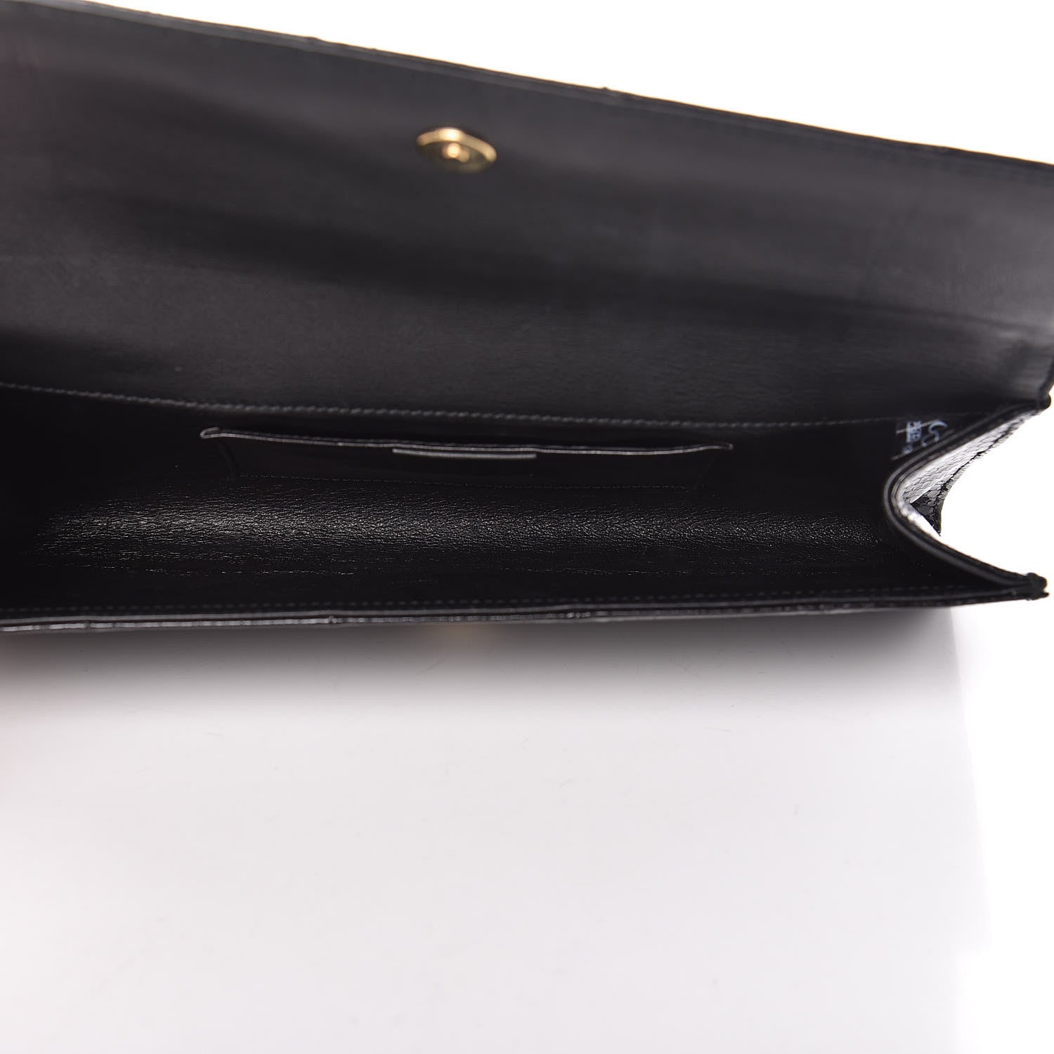 Gucci Snakeskin Broadway Clutch Black 5 of 13