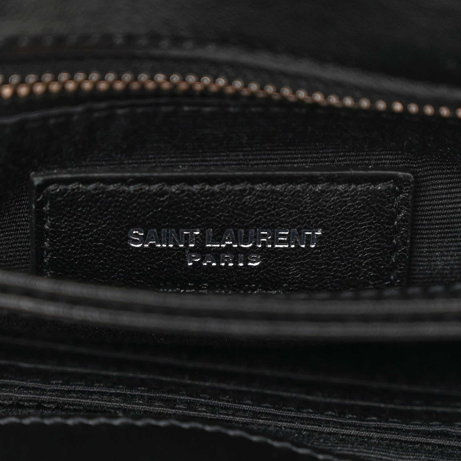 Saint Laurent Calfskin Y Quilted Studded Monogram Toy Loulou Crossbody Bag Black 7 of 10