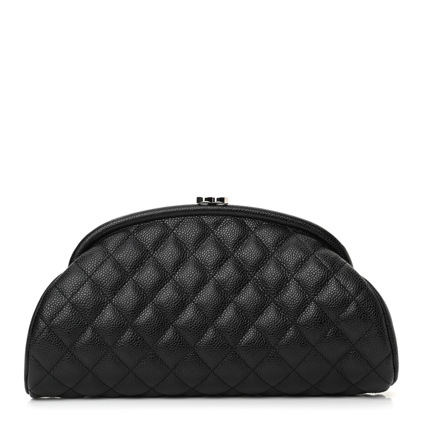 Caviar Quilted Timeless Clutch Black