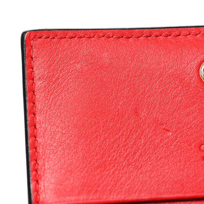 Gucci GG Supreme Monogram Apple Card Case Wallet Beige Multicolor Lobster Red 11 of 11