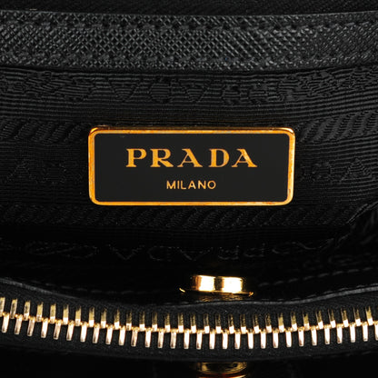 Prada Saffiano Lux Small Tote Nero Black 6 of 9