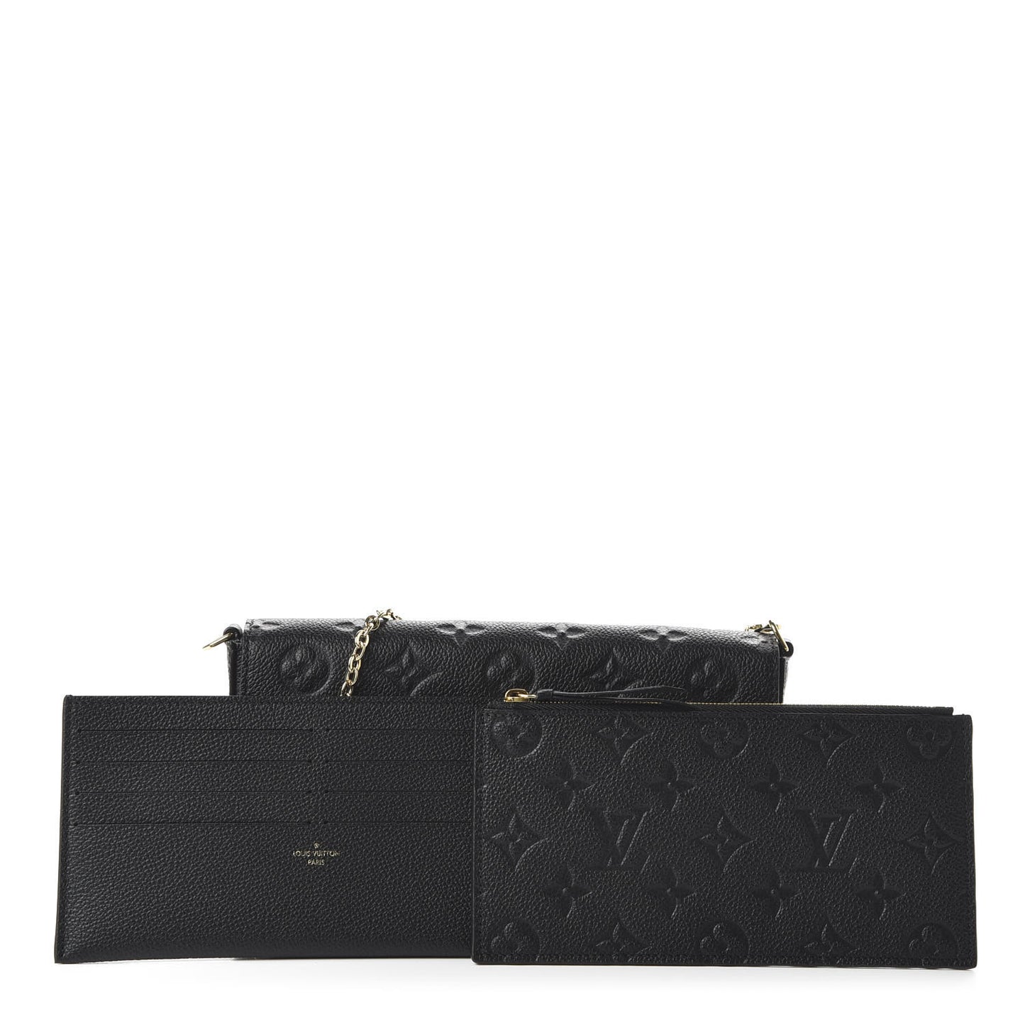 Empreinte Pochette Felicie Chain Wallet Black