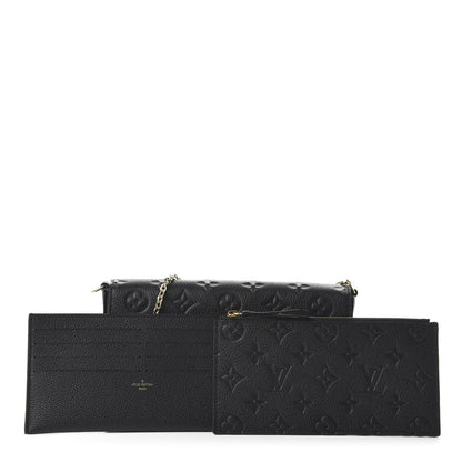 Louis Vuitton Empreinte Pochette Felicie Chain Wallet Black 10 of 10