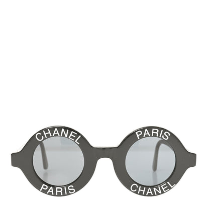 Chanel Round 01945 94305 Sunglasses Black White 2 of 7