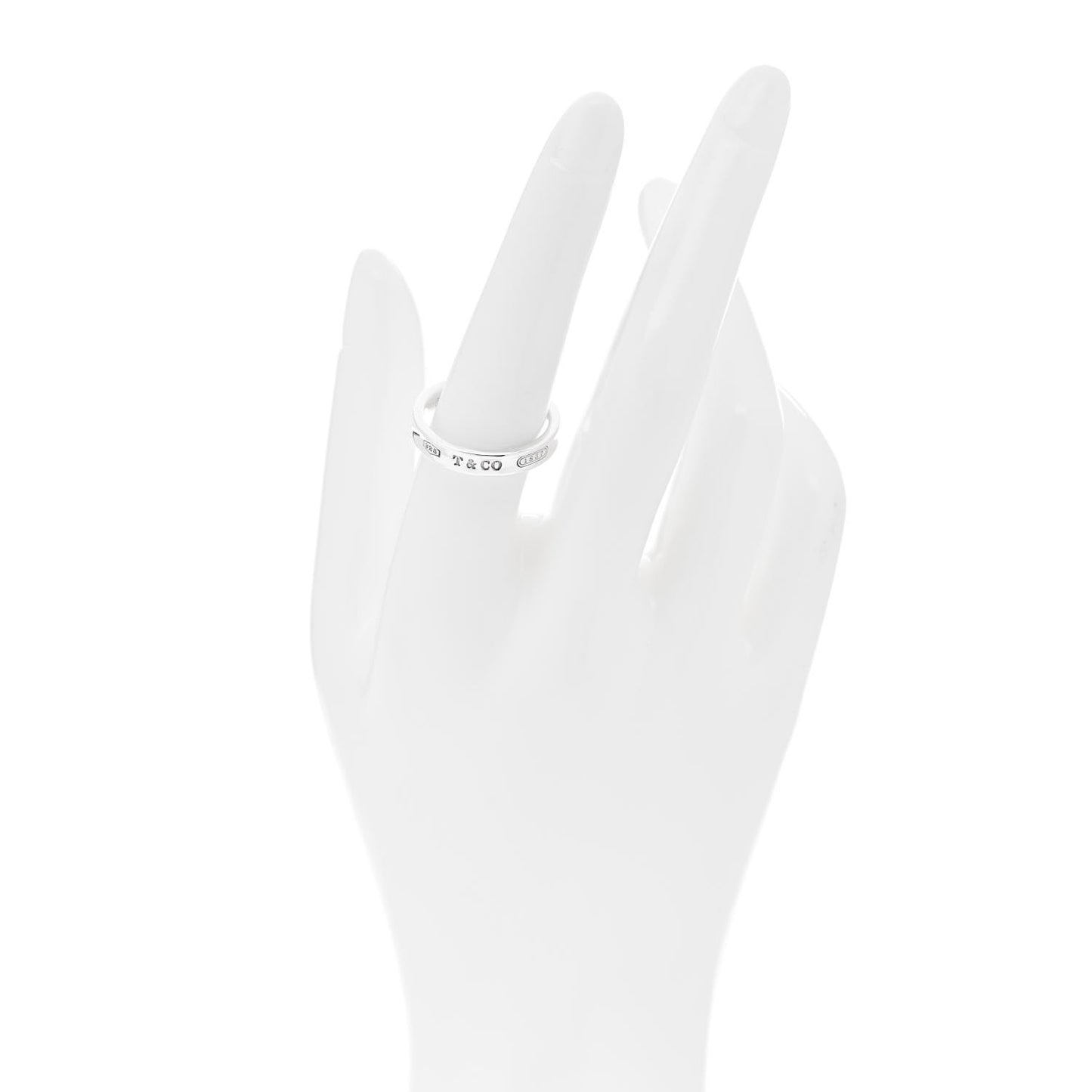 Sterling Silver Narrow 1837 Band Ring 56 7.5