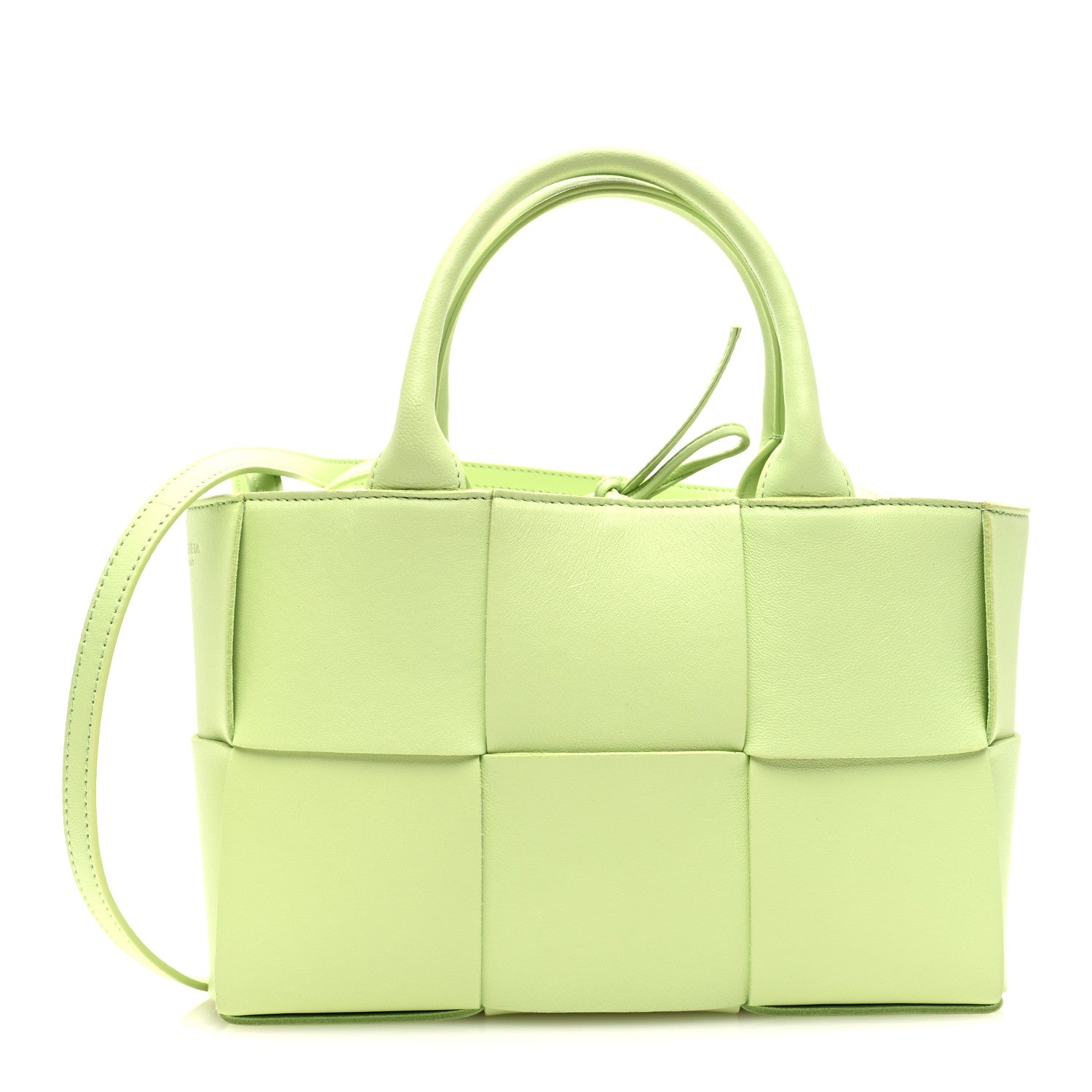 Bottega Veneta Nappa Maxi Intrecciato Mini Arco Tote Fresh Mint 1 of 10