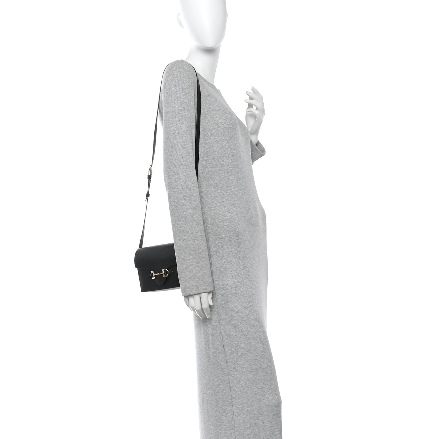 Calfskin Horsebit 1955 Shoulder Bag Black