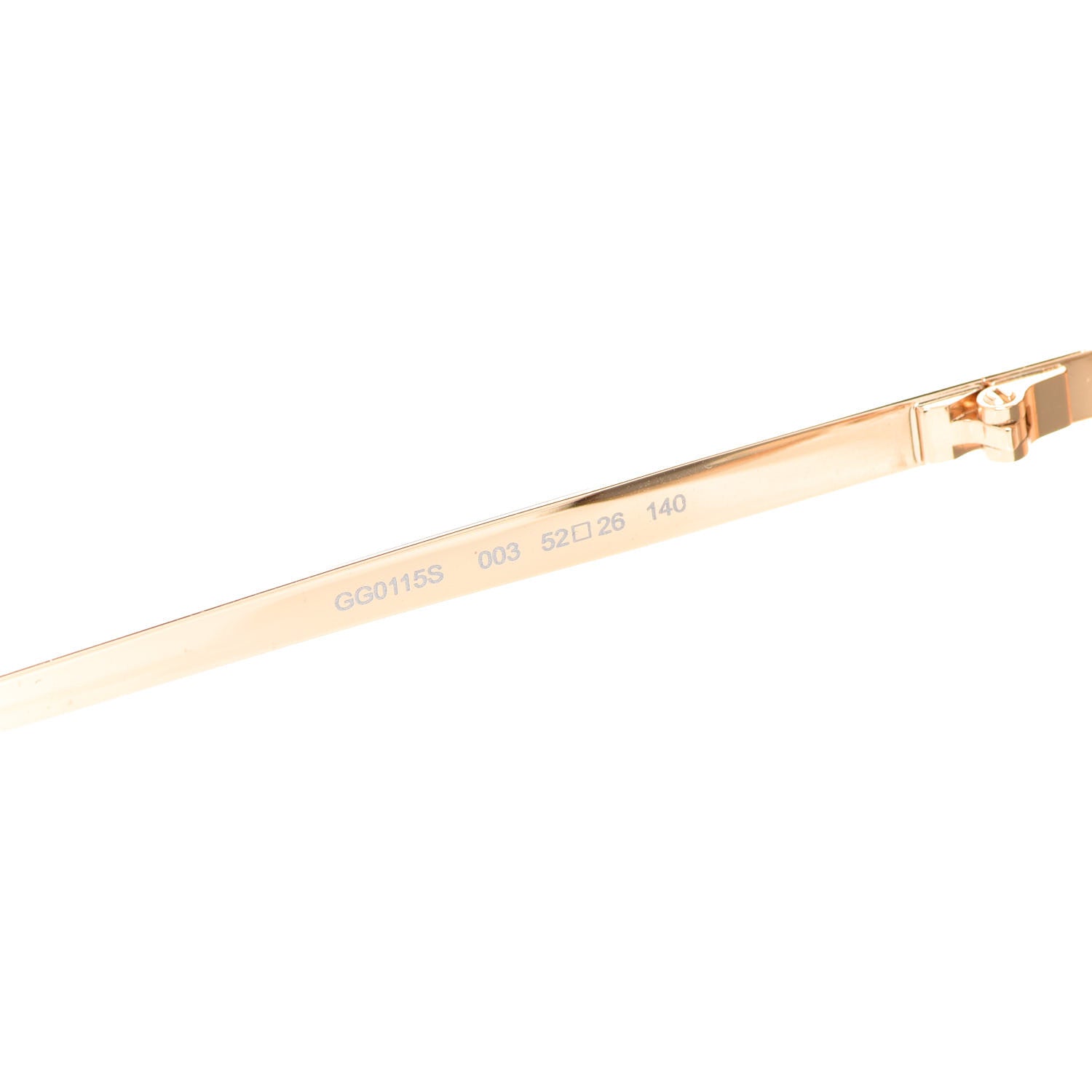 Gucci Metal Acetate Crystal Oversize GG0115S Sunglasses Rose Gold 5 of 8
