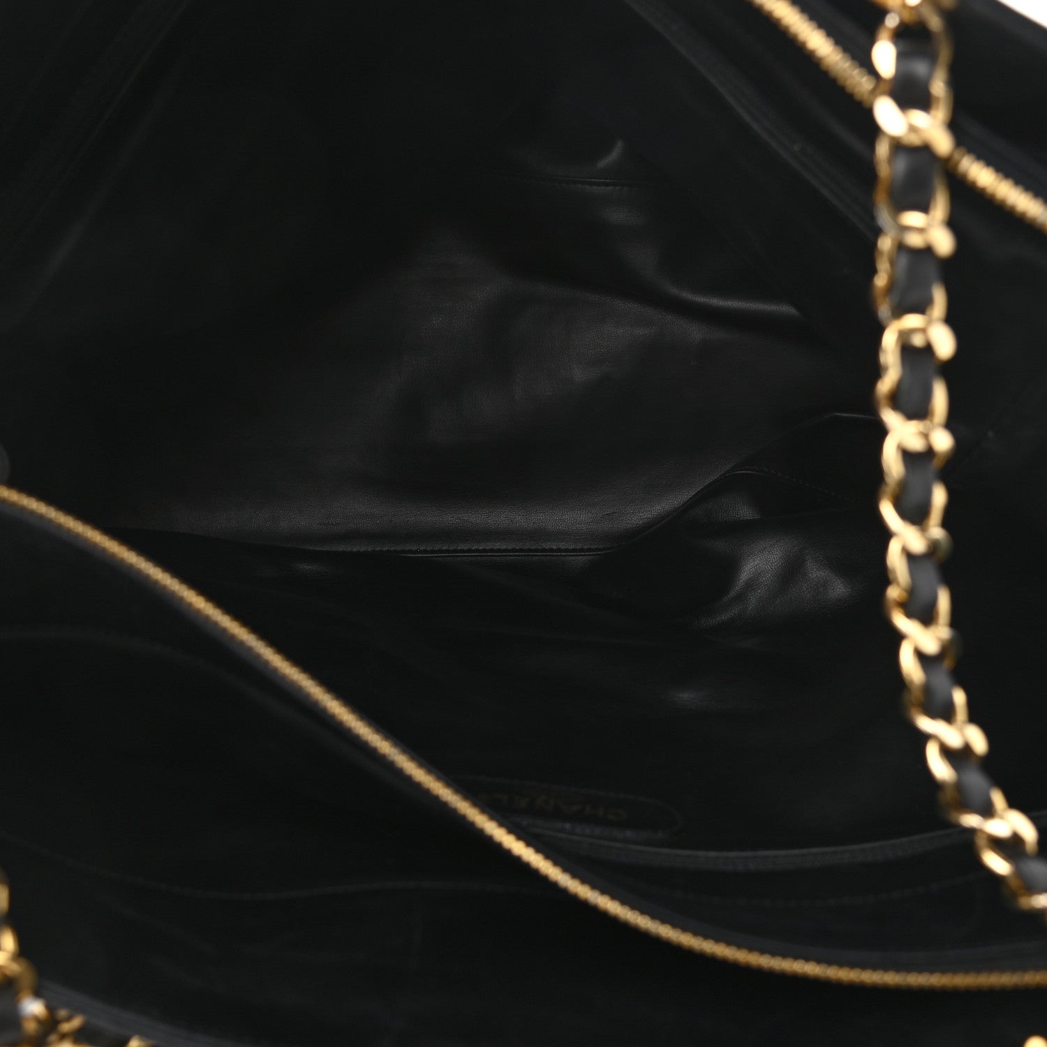 Chanel Calfskin Stitched XL Weekender Black 7 of 14