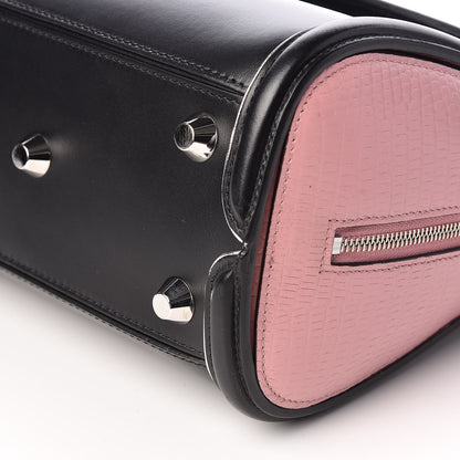 Alexander McQueen Soft Calfskin Small Enamel Plate Heroine Powder Black 8 of 8