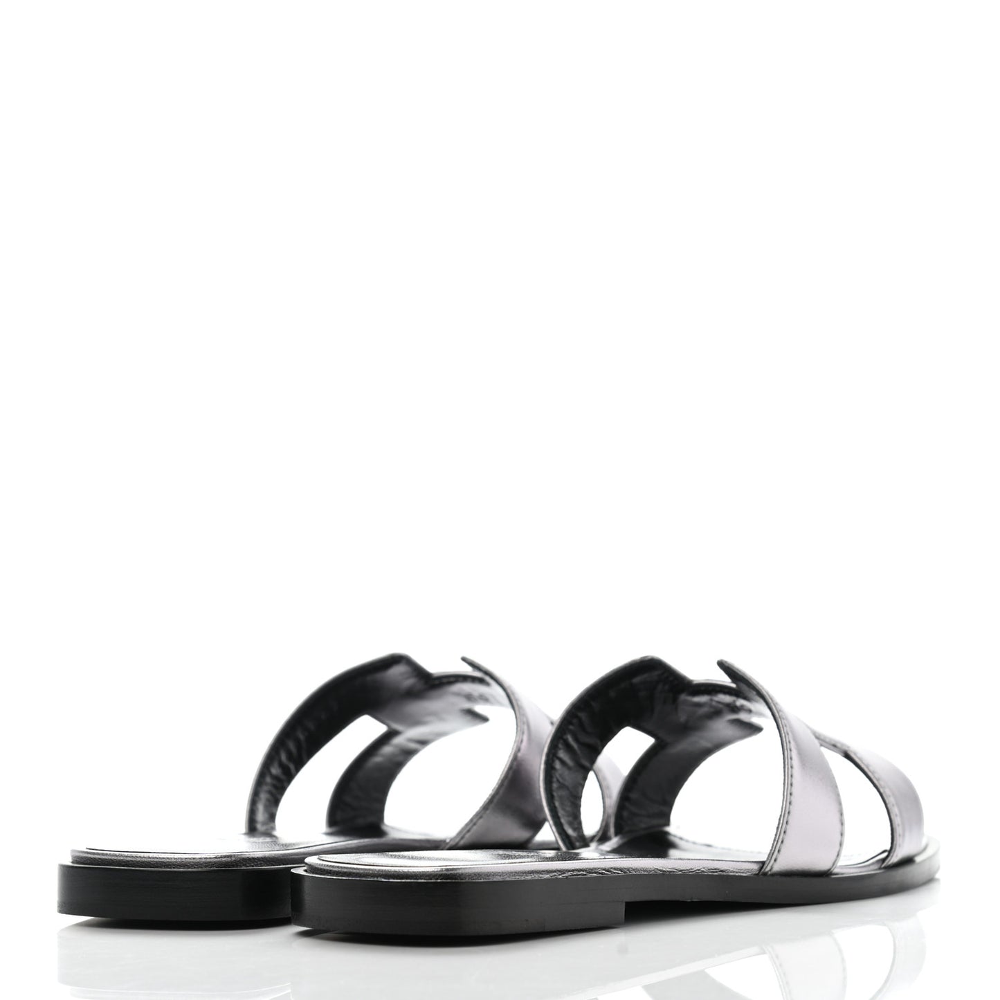 Metallic Nappa Oran Sandals 36.5 Argent
