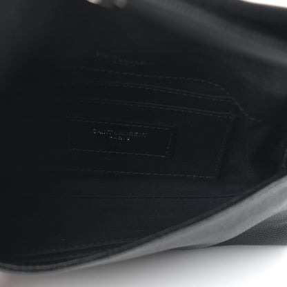 Saint Laurent Grain De Poudre Monogram Toy West Hollywood Fold-Over Bag Black 5 of 8