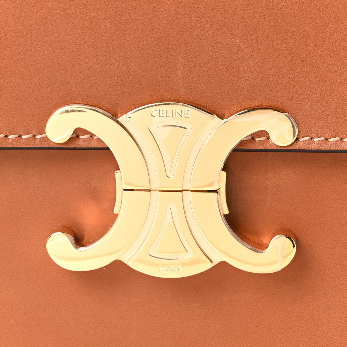Celine Natural Calfskin Medium Triomphe Tan 8 of 10
