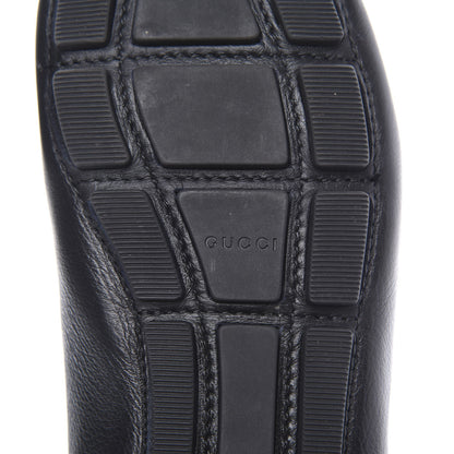 Gucci Calfskin Womens Driver Loafers 38 Black 8 of 10