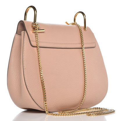 Chloe Grained Lambskin Drew Shoulder Bag Cement Pink 3 of 6