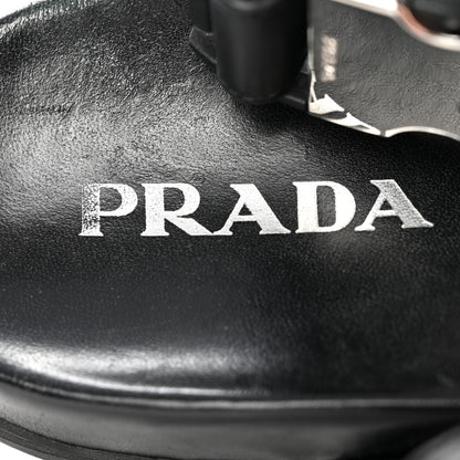 Prada Re-Nylon Mens Tape Crisscross Slingback Slide Sandals 38.5 Green 6 of 20