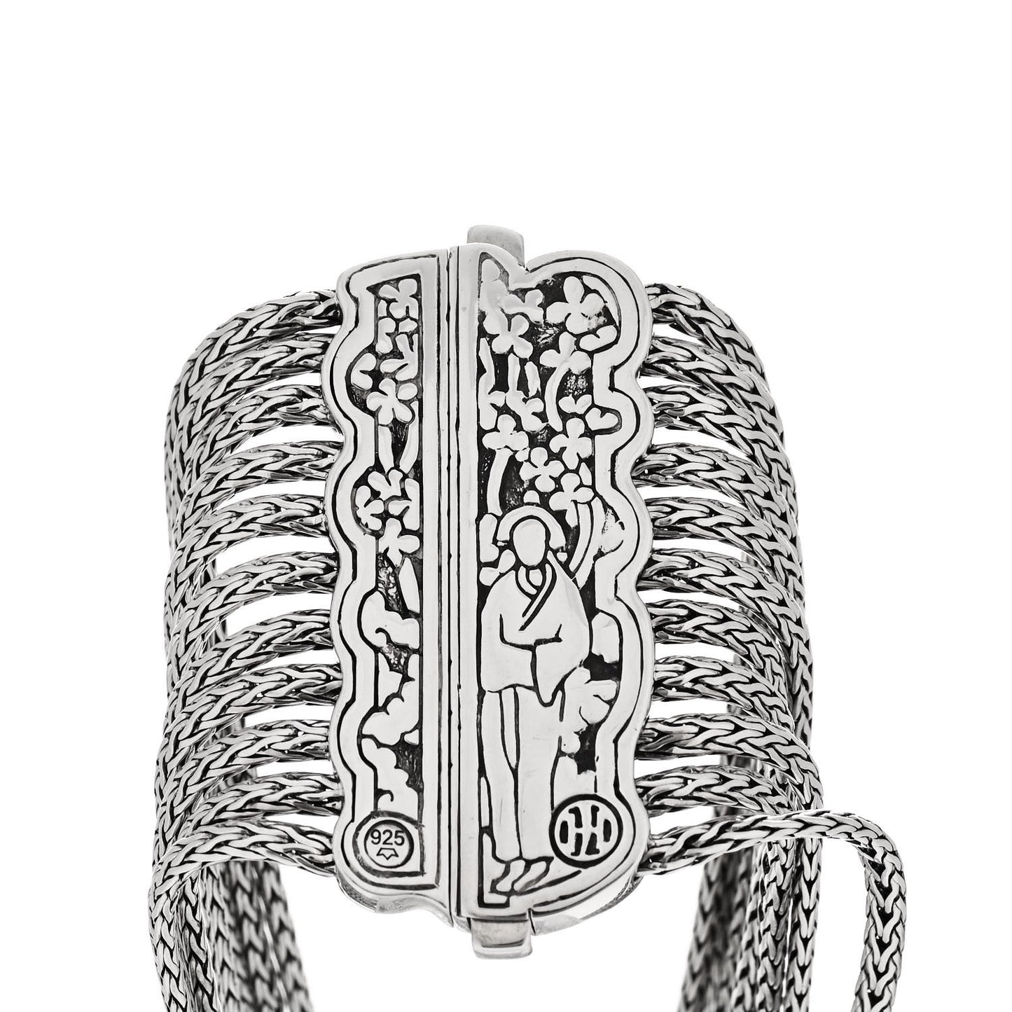 Sterling Silver Kali Multi Row Chain Bracelet