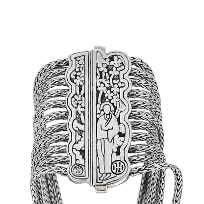John Hardy Sterling Silver Kali Multi Row Chain Bracelet 3 of 4