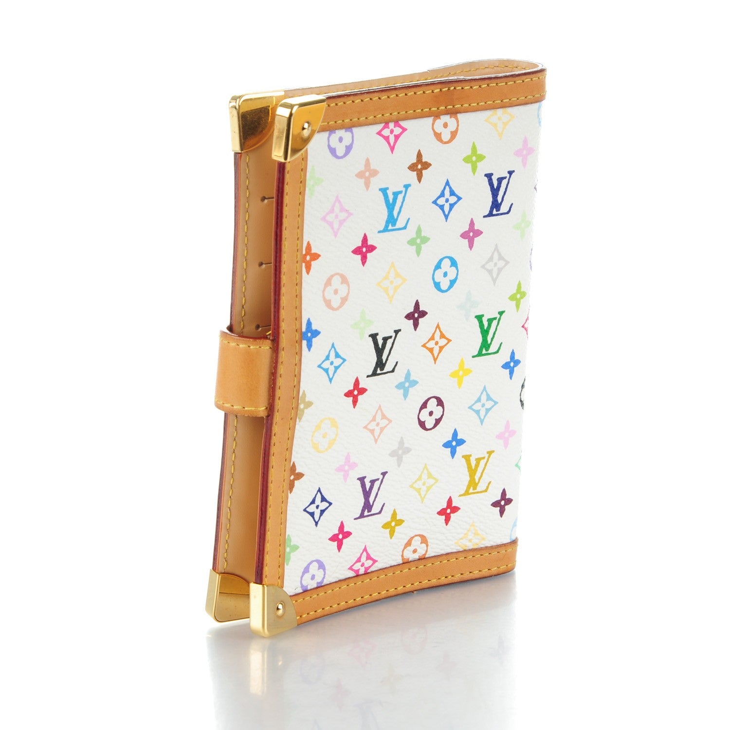 Louis Vuitton Monogram Multicolor Small Ring Agenda Cover White 3 of 7