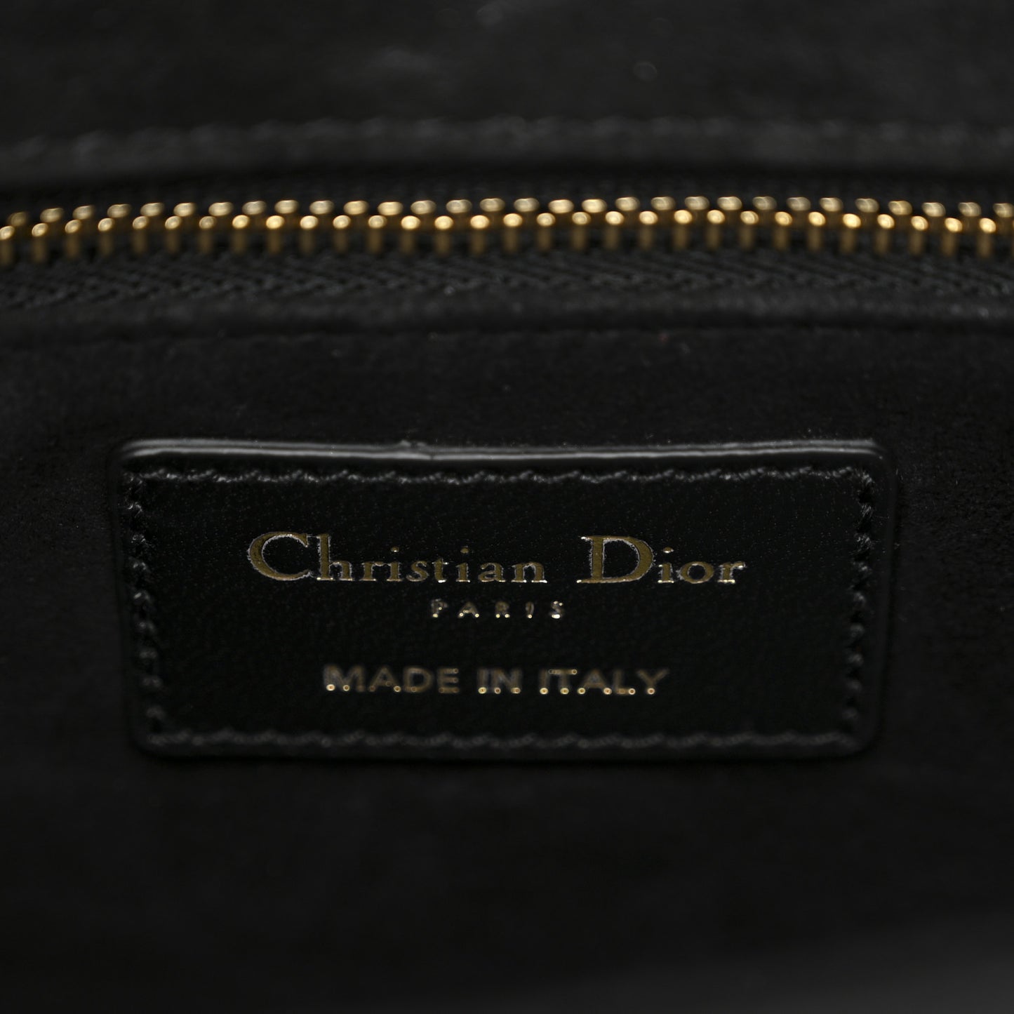 Lambskin Cannage Medium Lady Dior Black