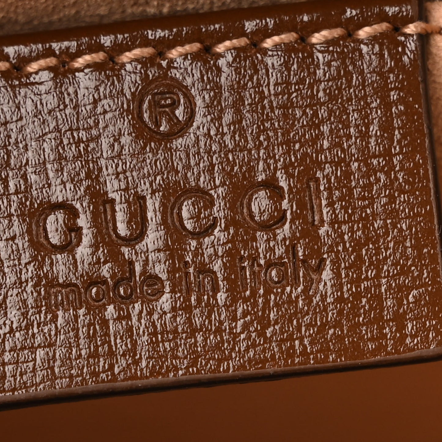 GG Supreme Monogram Script Logo Heart Crossbody Bag Beige Brown