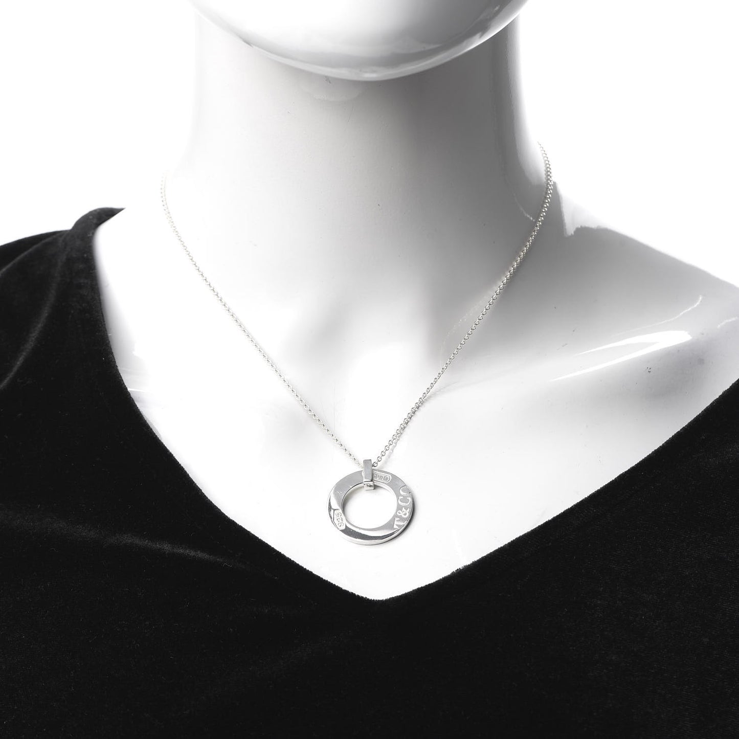 Sterling Silver 1837 Open Circle Pendant Necklace