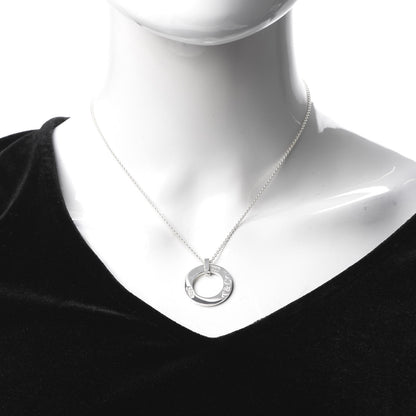 Tiffany Sterling Silver 1837 Open Circle Pendant Necklace 2 of 5
