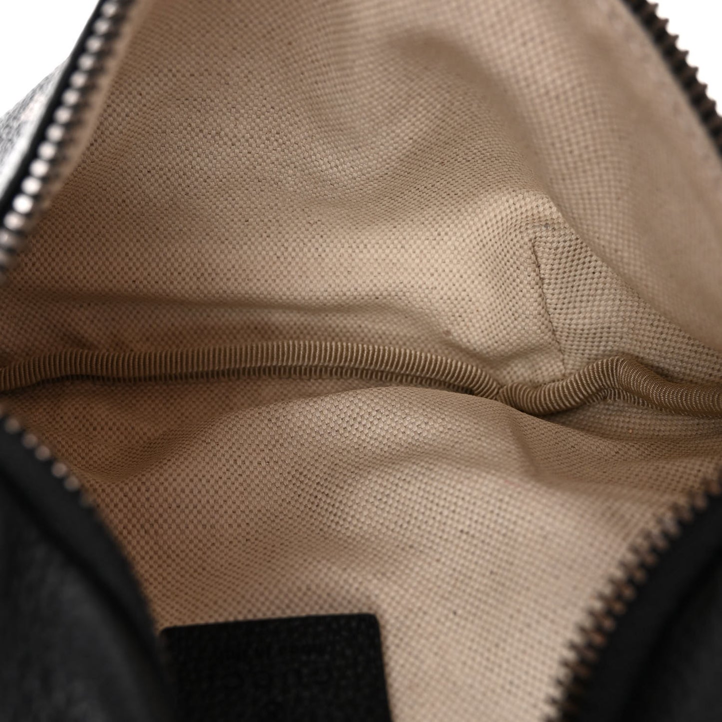 Grained Calfskin Small Logo Belt Bag Black