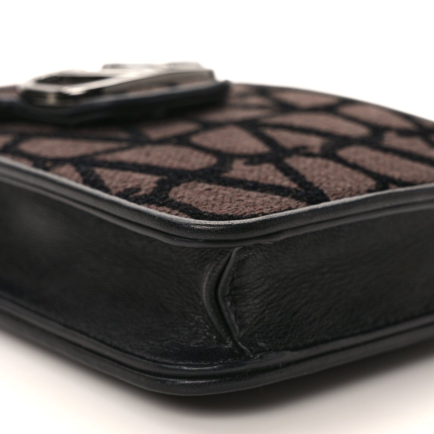 Valentino Garavani Toile Iconographe Vlogo Mini Loco Crossbody Bag Fondant Black 7 of 8