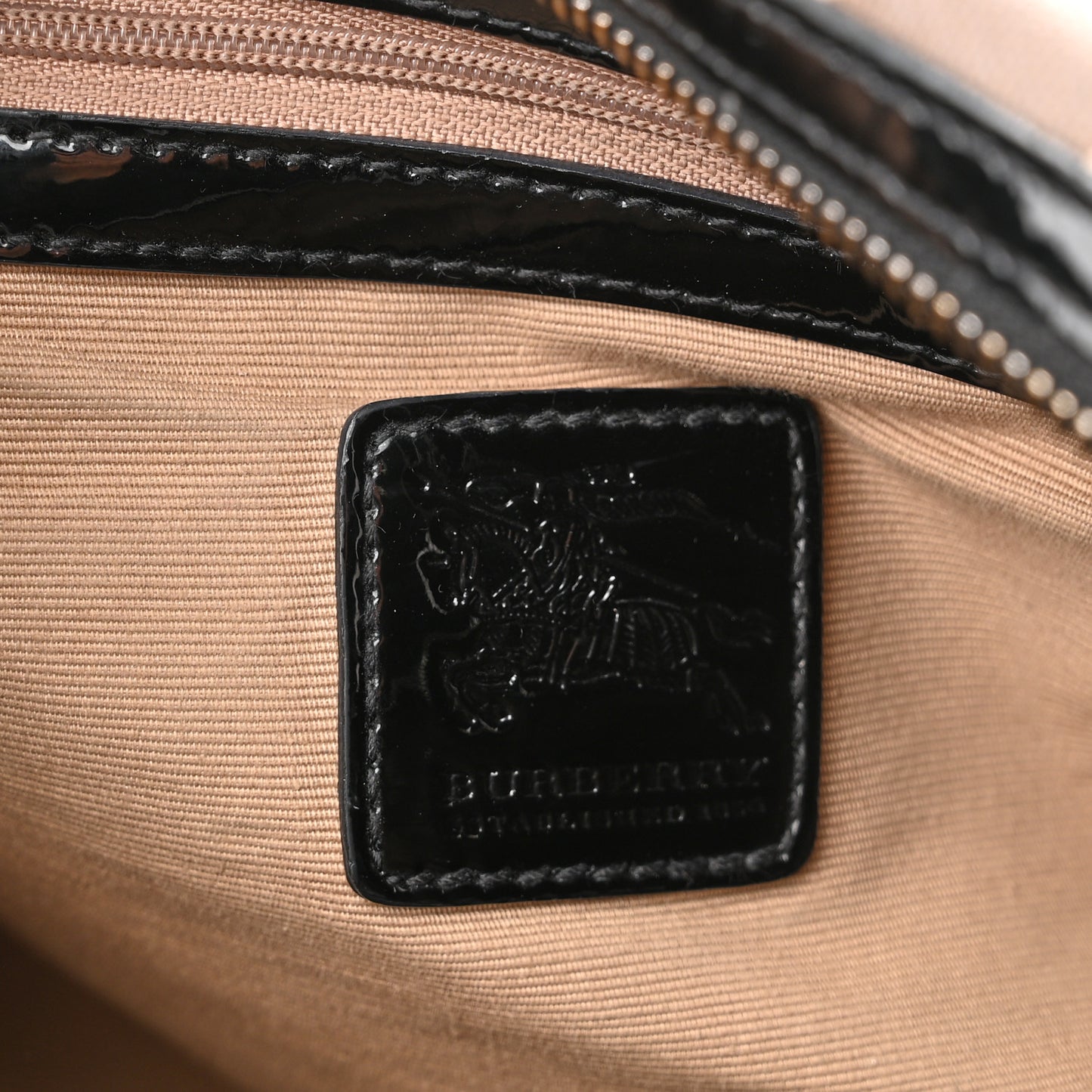 Supernova Check Patent Small Chester Bowling Bag Black