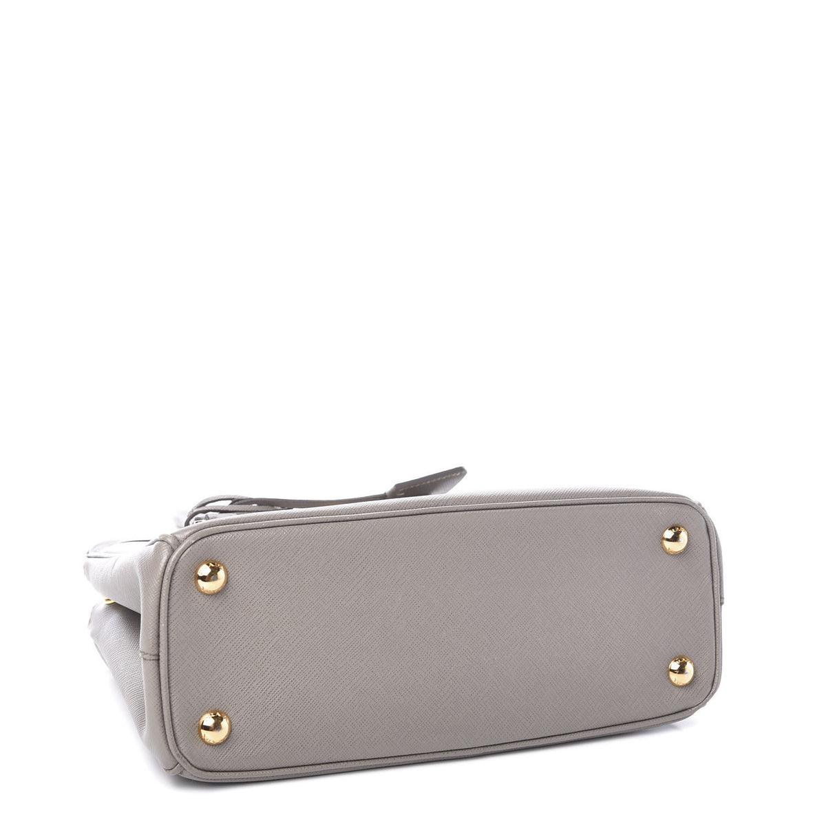 Saffiano Mini Galleria Double Zip Tote Argilla