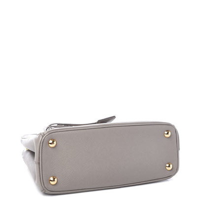 Prada Saffiano Mini Galleria Double Zip Tote Argilla 3 of 9