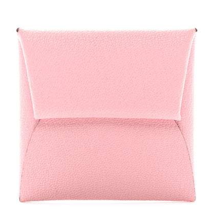 Hermes Chevre Mysore Bastia Coin Purse Rose Sakura 1 of 8